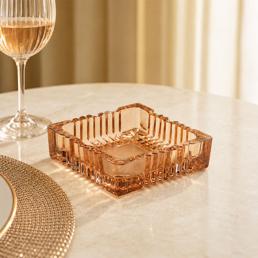 Amber Decorative Centerpiece Platter
