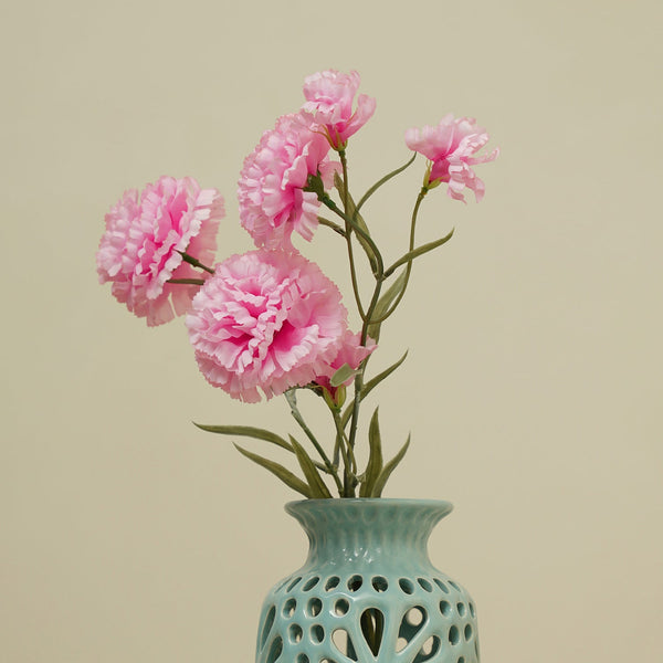 Pink Carnation Faux Flower Stem Single