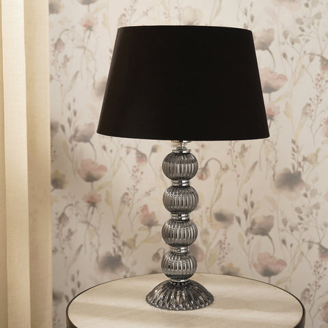 Grey Bubble Shaped Table Lamp Stand (without shade)