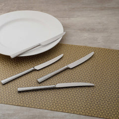 Set Of 4 Silver Colour Florence Table Knife