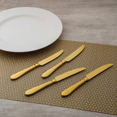 Set Of 4: Golden Martin Dinner Knife
