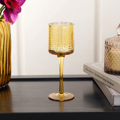 Citrine Gold Small Candle Holder