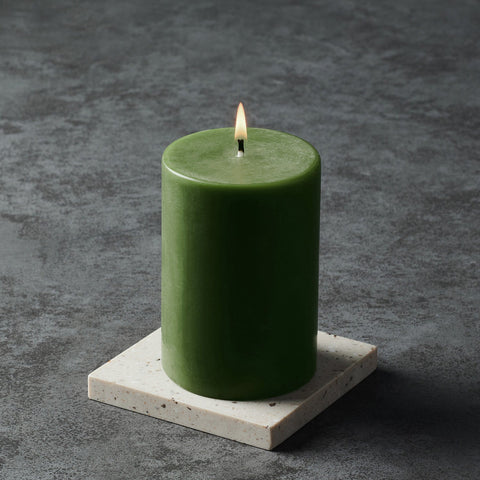 Green Mandarin Cranberries Pillar Candle