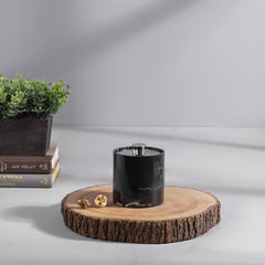Marble Moderno Cotton Jar With Metallic Lid