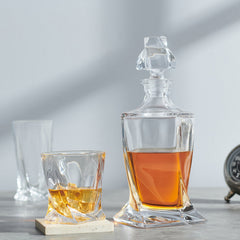 Clear Quadro Glass Decanter
