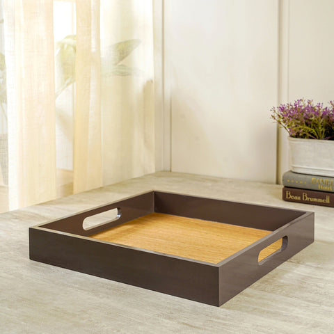 Dark Brown Square Tray