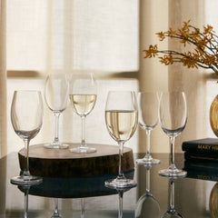 Set Of 6: Clear Sylvia White Wine Glass