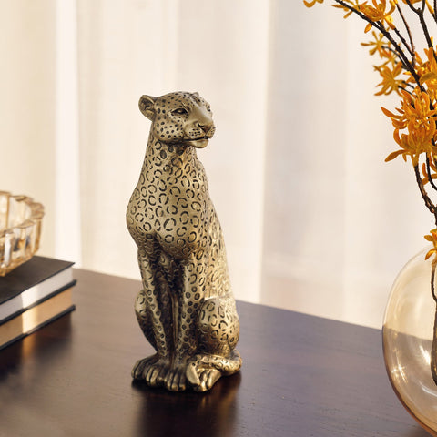 Resting Leopard Figurine