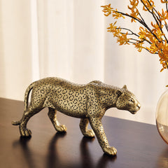 Golden Leopard Figurine