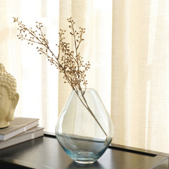 Blue Solid Round Vase
