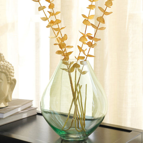 Aurora Harlequin Glass Vase Round