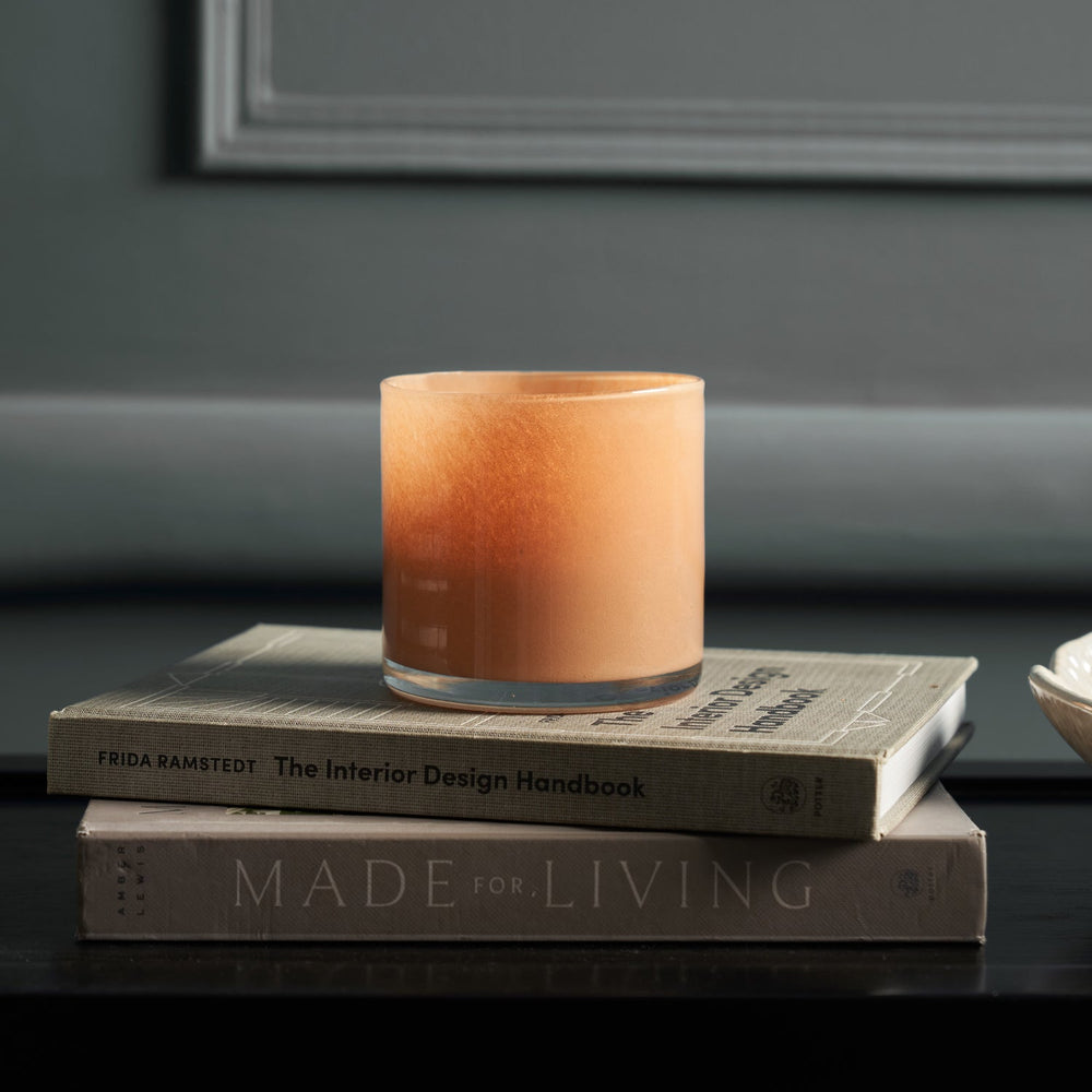 Solid Brown Glass Votive
