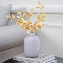 Ivy Pink Blown Spherical Flower Vase