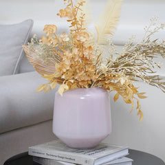 Ivy Pin Blown Flower Vase Small