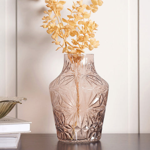 Evelyn Brown Medium Flower Vase