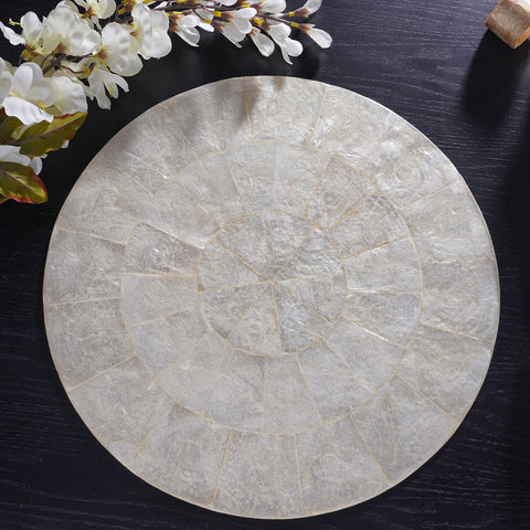 Natural Centerpiece Mother Of Pearl Placemat