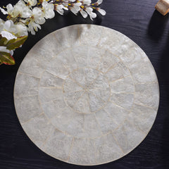 Natural Centerpiece Mother Of Pearl Placemat