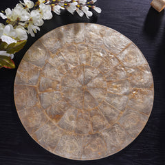 Gold Centerpiece Mother Of Pearl Placemat