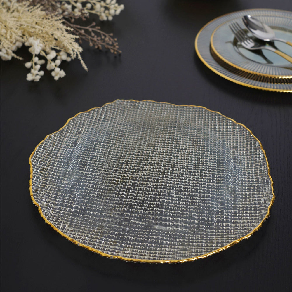 Fizz Coffee Gold Dinner Plate