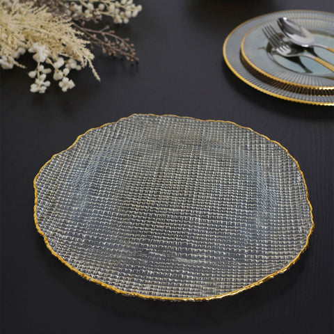 Fizz Coffee Gold Dinner Plate