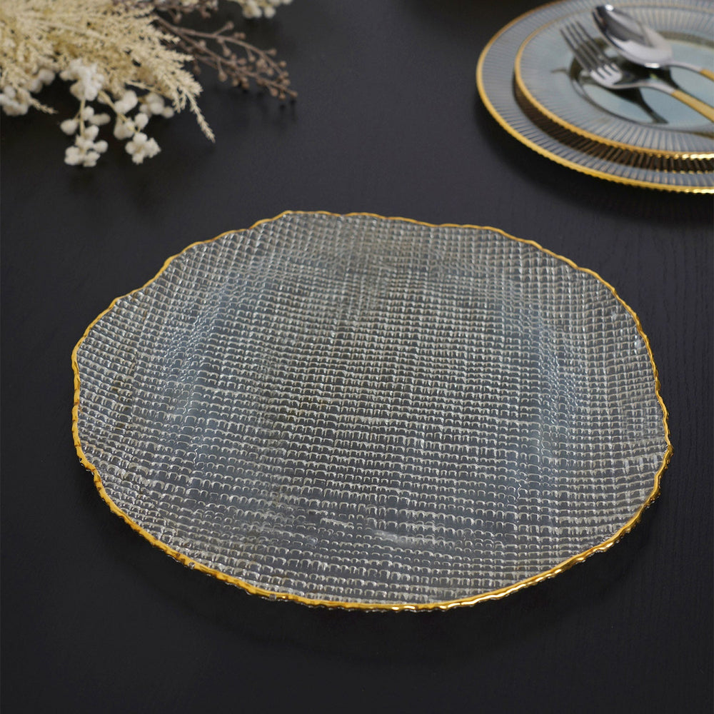 Fizz Coffee Gold Charger Plate