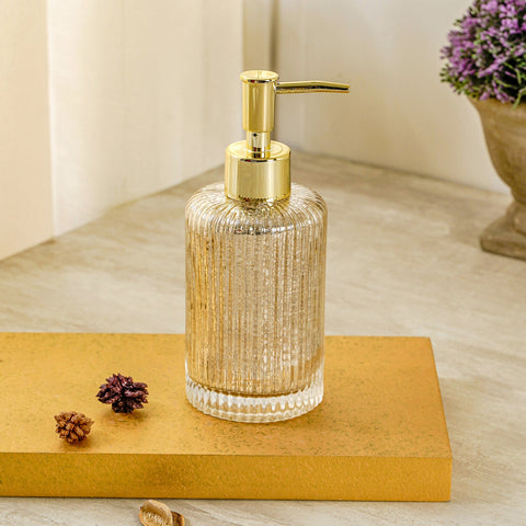 Antique Golden Shimmer Soap Dispenser
