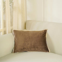 Brown Velvet Cushion Cover