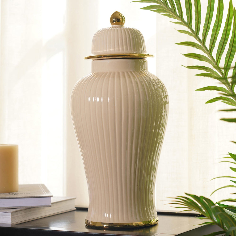 Glam Large Beige Urn