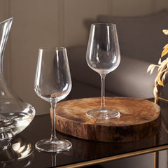 Set Of 6 Clear Strix White Wine Glass