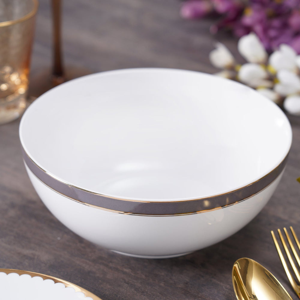 Basic Beige Salad Bowl