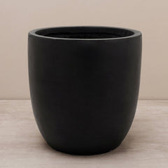 Black Polyfibre Clay Pot