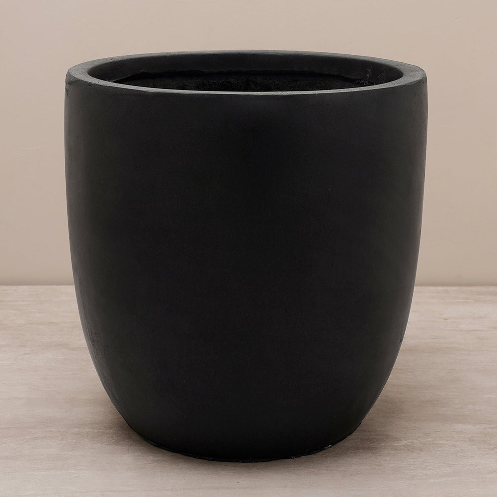 Black Polyfibre Clay Pot - Extra Large
