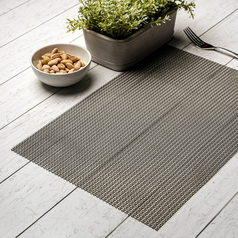 Set of 6 Beige Mesh Modern Placemat