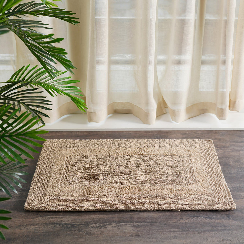 Beige Reversible Bathmat