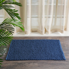 Dark Blue Reversible Bathmat