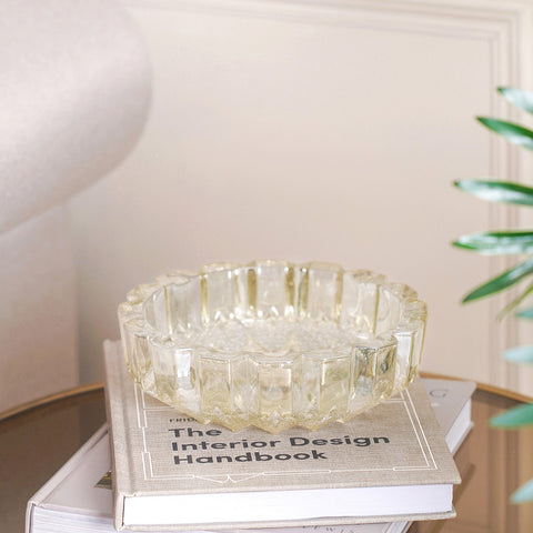 Large Brown Crysta Ashtray