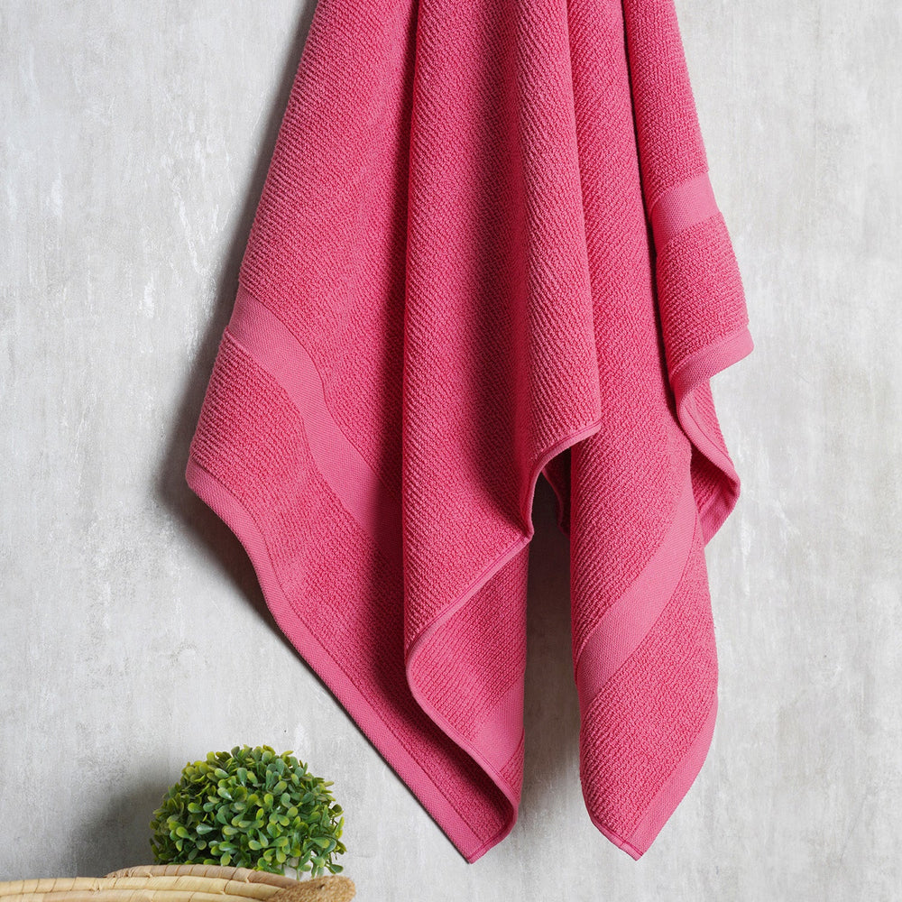 Pink Cotton Bath Towel
