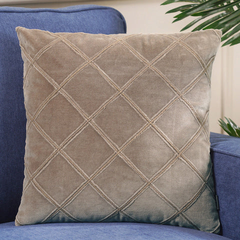 Lattice Beige Cushion Cover