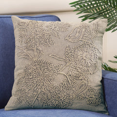 Chenille Stone Washed Beige Cushion Cover