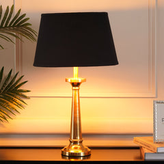 Gold Metal Tapered Lamp Stand (without shade)