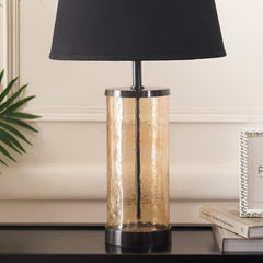 Brown Textured Glass Lamp Stand (without shade)