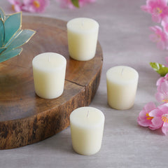 Blissful White Votive Candles (S-4)