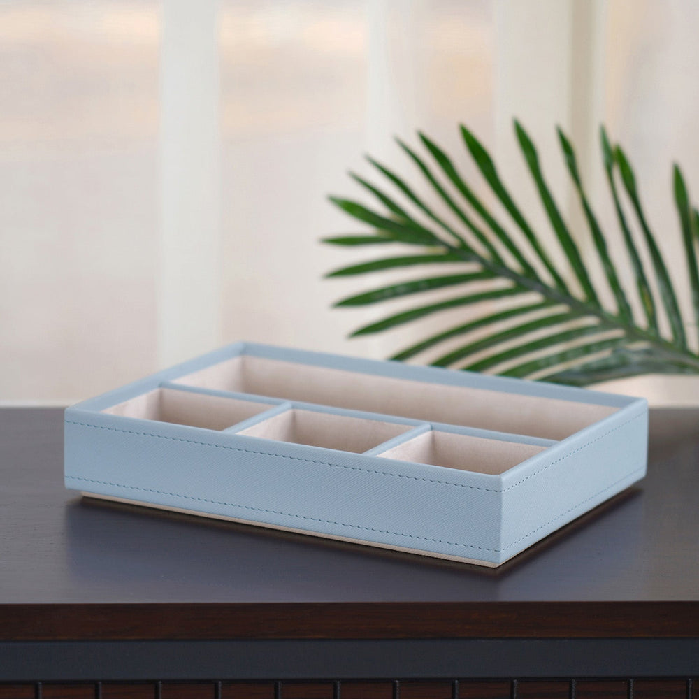 Della Blue 4-Compartment Tray