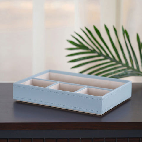 Della Blue 4-Compartment Tray