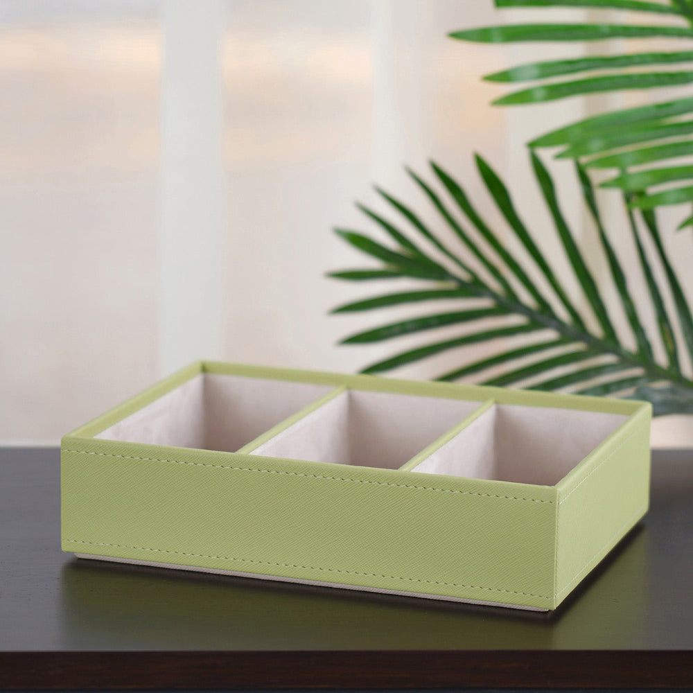 Della Green 3-Compartment Tray