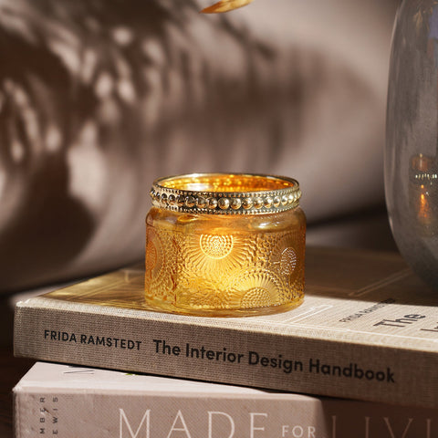 Set of 4 Armin Gold tea-light holder