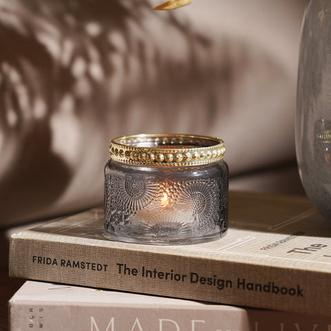 Set of 4 Armin Grey Tea-light holder