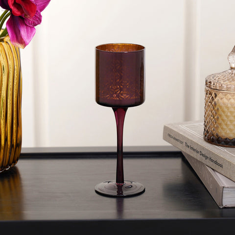 Iris Purple Candle Holder