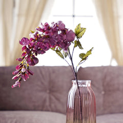 Mauve Bean Faux Flower Stem Single
