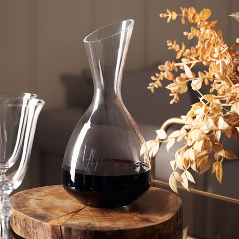 Crystal Clear Slanting Wine Decanter